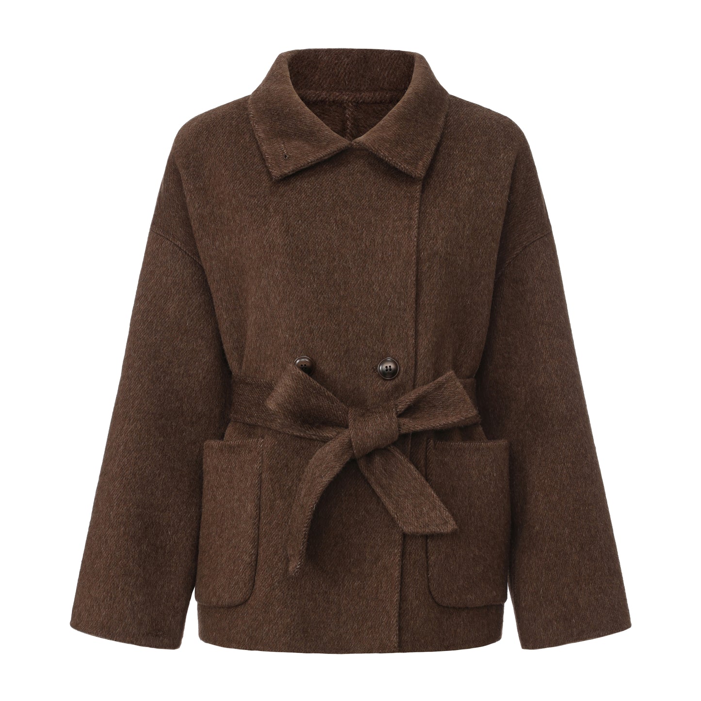 Cocoa Hazel - Short Wool Coat