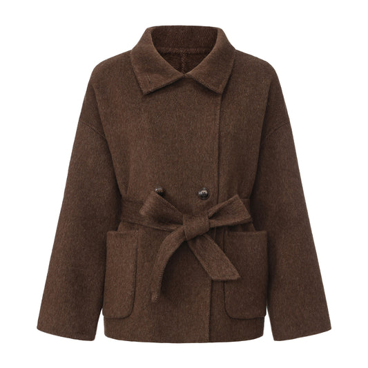 Cocoa Hazel - Short Wool Coat