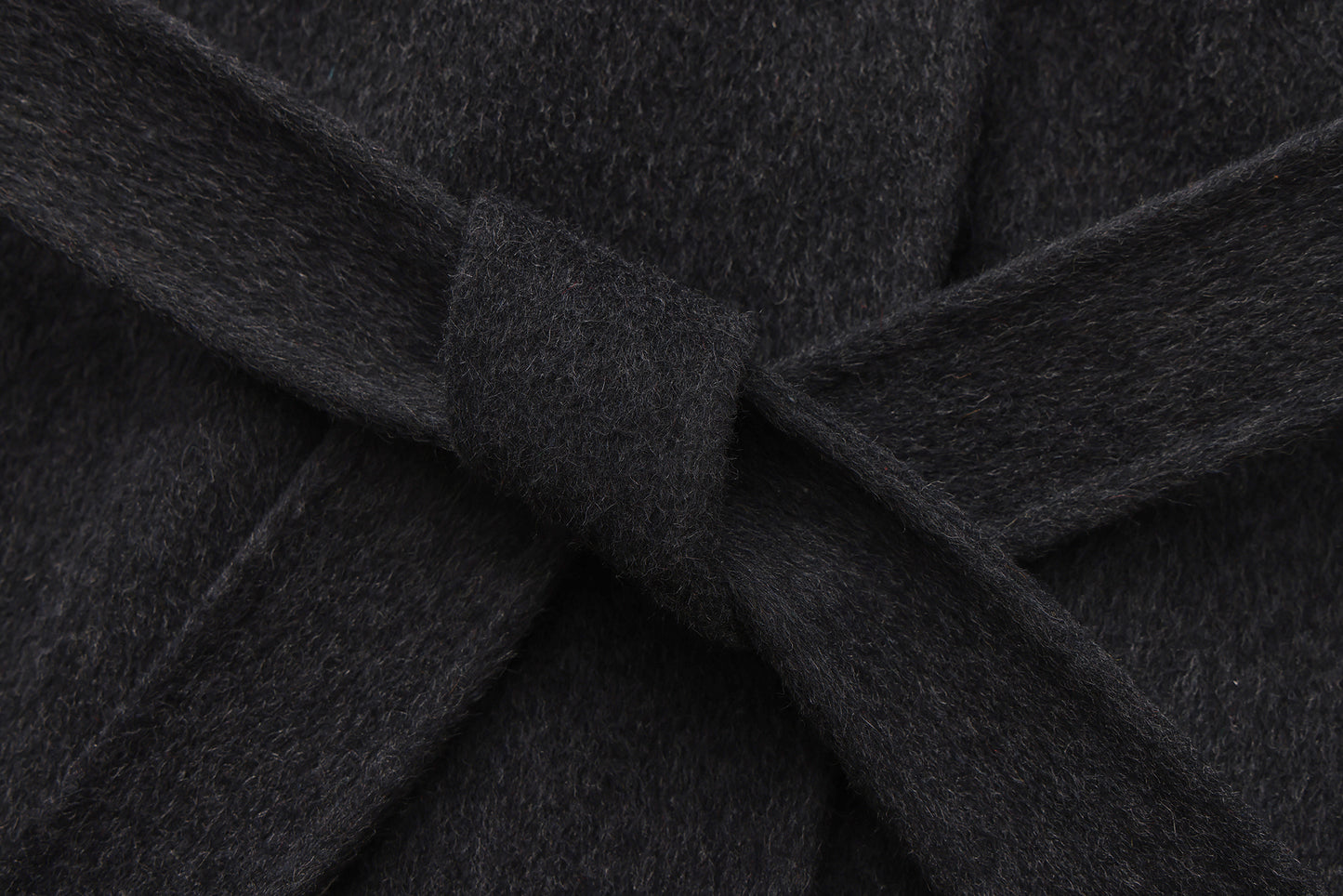 Sesame Noir - Hooded Wool Coat