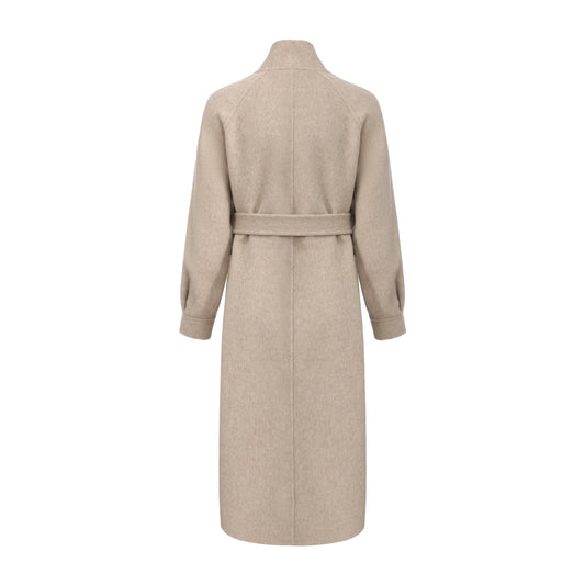 Oatmeal - Wool Coat