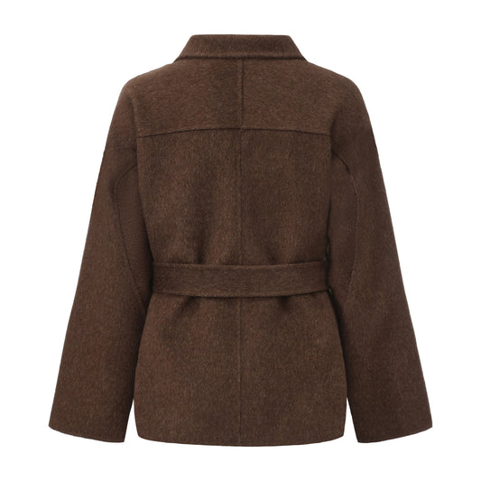 Cocoa Hazel - Short Wool Coat
