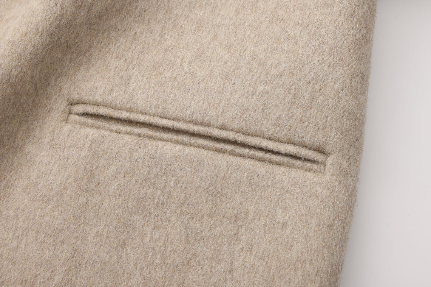 Oatmeal - Wool Coat